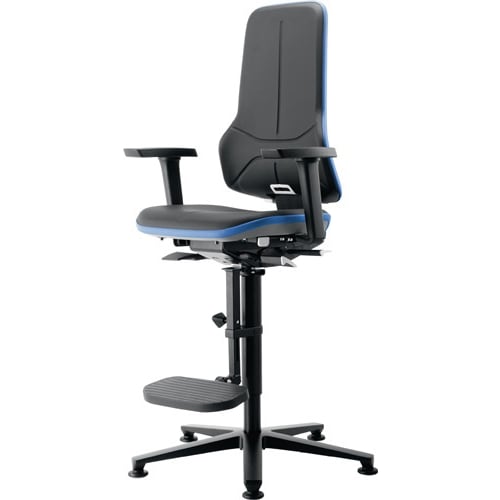 Chaise atelier pivotante Neon patins bleu photo du produit image_1 L