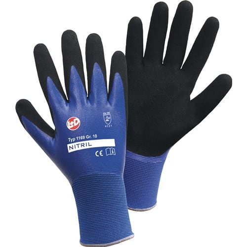 Gant Nitril Aqua taille 10 bleu/noir photo du produit image_1 L