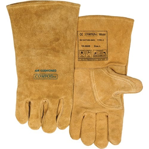 Gants de soudeur Bucktan taille L (9) jaune photo du produit image_1 L