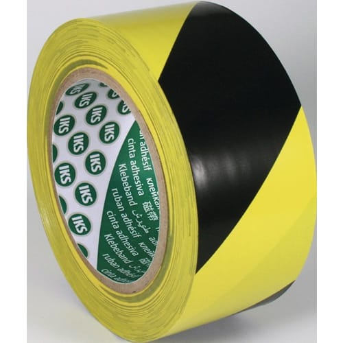 Ruban marquage sol F33 PVC noir/jaune L33m l50mm photo du produit image_1 L