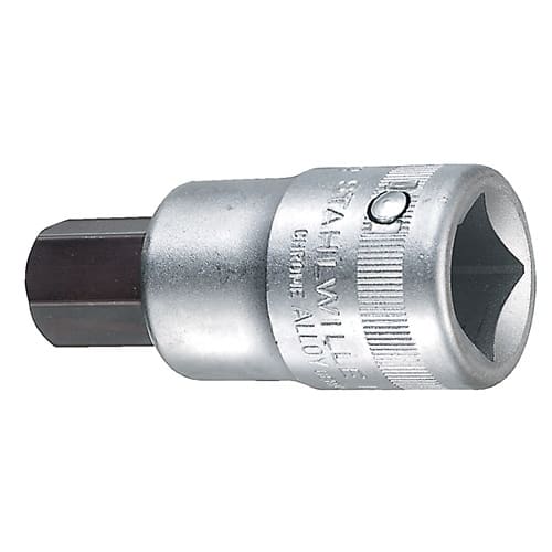 Jeu clés douille 59 3/4" 6 pans creux ouv clé 17mm L80mm photo du produit image_1 L