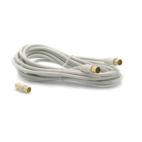 Prolongateur coax M/F + adaptateur 10 m noir photo du produit image_2 L