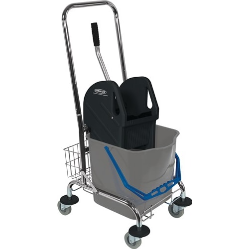 Chariot de nettoyage 1 seaux de 27 l, presse, corbeille photo du produit image_1 L