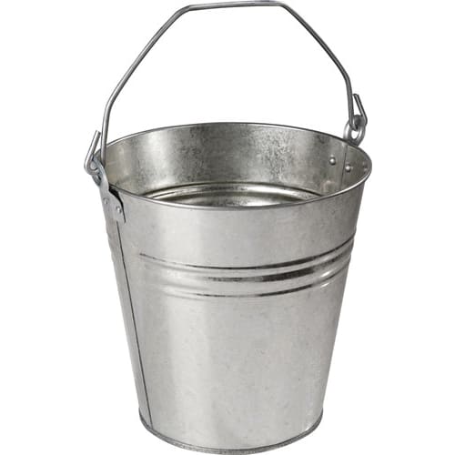 Seau 12,5 l tôle en acier, galvanisé argent photo du produit image_1 L