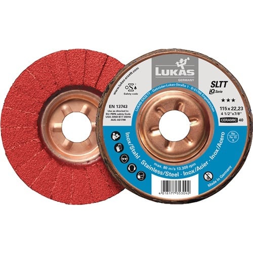Disque à lamelles SLTT Ceramic D. 125 mm granulation 40 plat photo du produit image_1 L