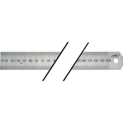 Réglet acier L2000mm acier flexible graduation A =mm /mm photo du produit image_1 L
