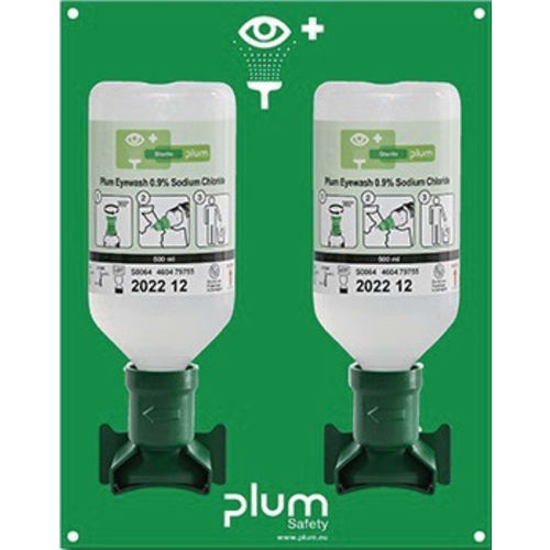 Station de douche oculaire 2 x 0,5 l H290xL228xP80env. mm photo du produit image_1 L