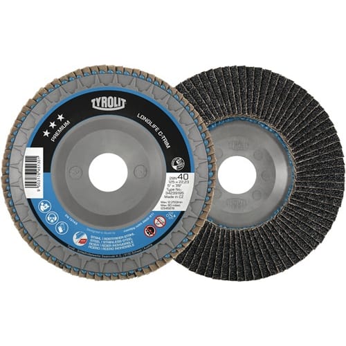 Disque lamelles LONGLIFE C-TRIM Ø 125mm granulation 120 plat photo du produit image_1 L