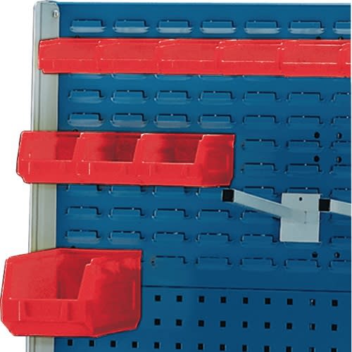 Panneau perforés fentes L991xL457mm bleu RAL 5010 large photo du produit image_1 L