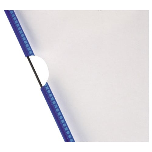 Pochette présentation PVC cadre fil acier gainage bleu photo du produit image_1 L