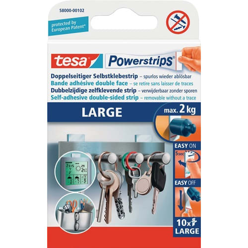 Bande autocollante Powerstrips® 58000 SB-Pack à 10 strips photo du produit image_1 L