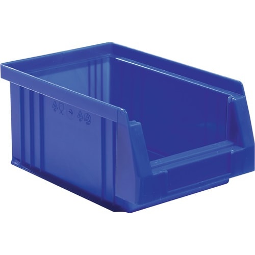 Boîte rangement ouv front L164xl105xH75mm PP bleue photo du produit image_1 L