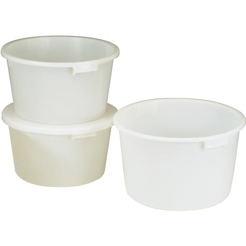 Bassine 85 l polyéthylène HD blanc photo du produit image_1 L
