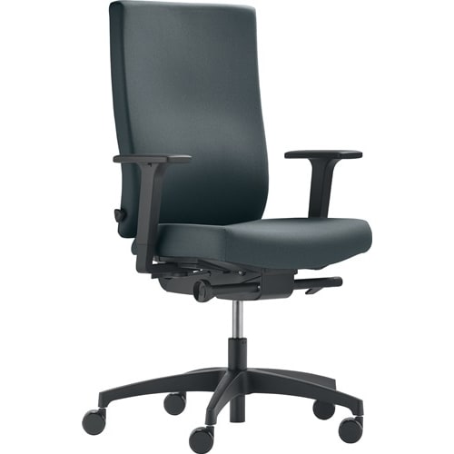 Chaise de bureau pivotante av. tech. synch. prof. siège 380-440&nbsp;mm photo du produit image_1 L
