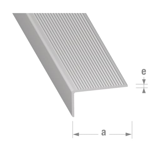 Nez de marche 45 x 23 x 2 mm - Aluminium brut photo du produit image_1 L