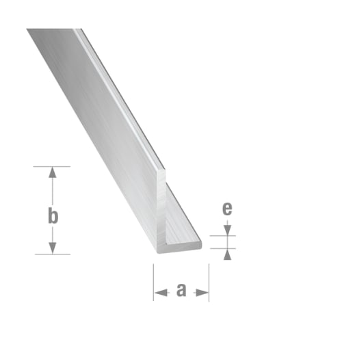 Cornière inégale 10 x 15 x 1 mm - Aluminium brut photo du produit image_1 L