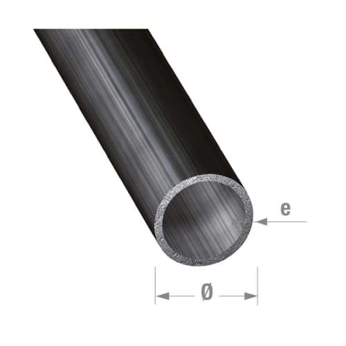 Tube rond Ø8 x 1 mm - Acier PAF verni photo du produit image_1 L