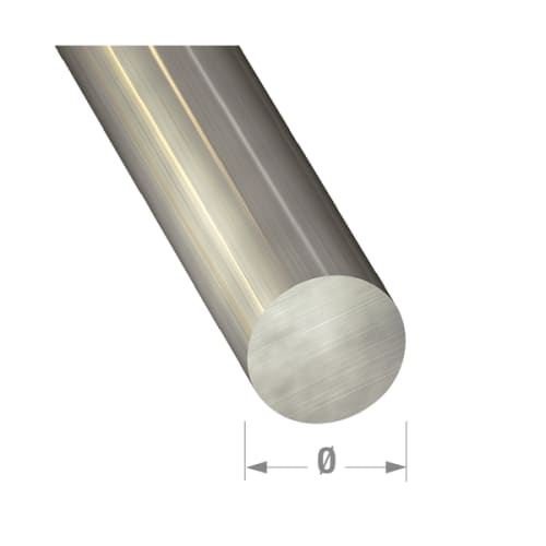 Rond Ø8 mm - Inox mat photo du produit image_1 L