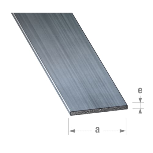 Profilé plat 10 x 2 mm - Acier étiré verni photo du produit image_1 L
