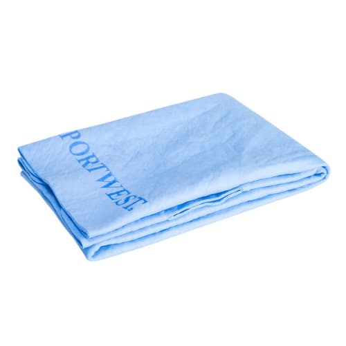 Serviette rafraichissante matelassée bleu photo du produit image_1 L