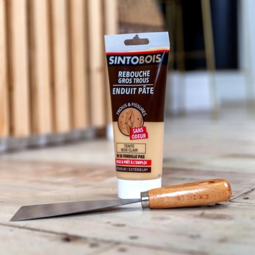 Enduit de rebouchage bois gros trous & fissures - Bois clair photo du produit image_4 L