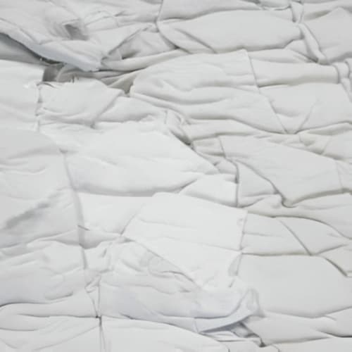 Chiffon demi-fin coton majoritaire et polycoton - Blanc photo du produit image_1 L