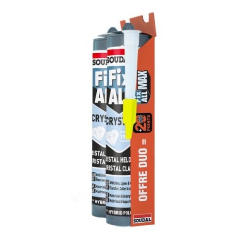 Duo Pack Mastic MS Polymères Fix ALL Crystal photo du produit image_1 L
