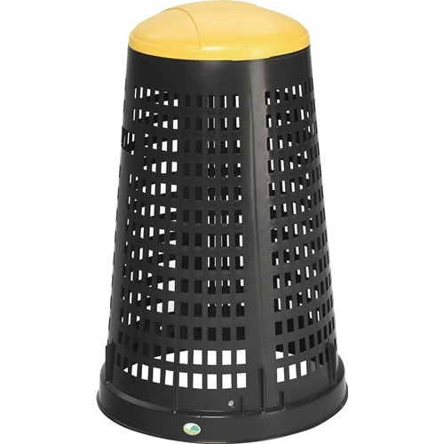 Support à corbeille, 2 Ps D525xH880 mm polypropylène noir photo du produit image_1 L