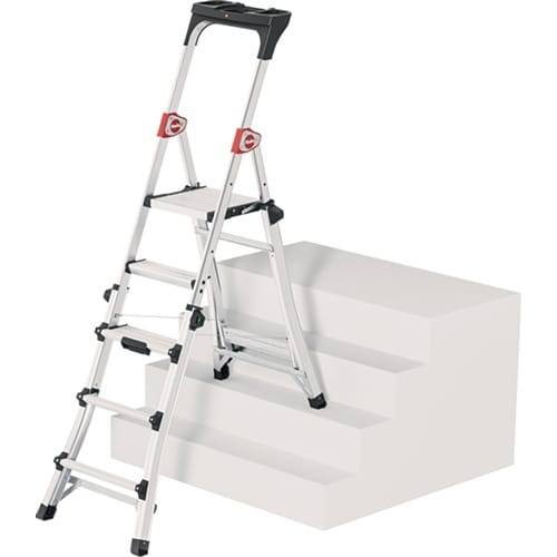 Échelle escabeau 100 Topline marches 3-5 aluminium anodisé photo du produit image_1 L