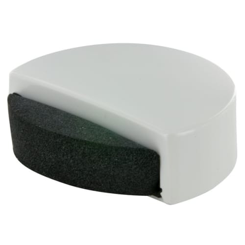 Butée de sol à coller Ø47 x 15 x 42 mm - Plastique blanc / mousse photo du produit image_1 L