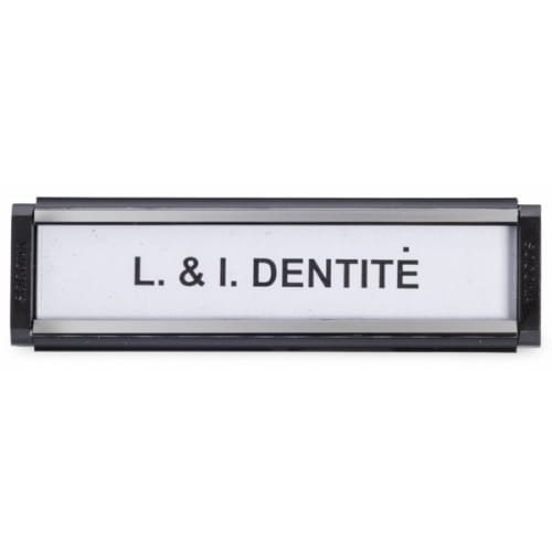Porte-étiquette LIR 93 x 26 mm - Noir photo du produit image_1 L