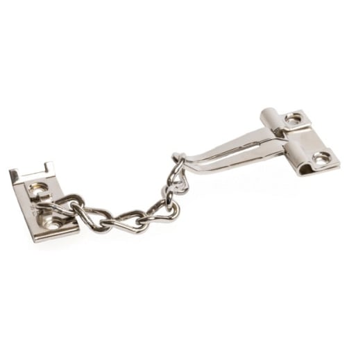 Entrebâilleur de sécurité pour porte CHAIN 175 mm - Nickel photo du produit image_1 L