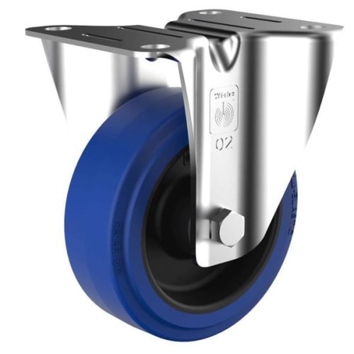 Roulette élastique Ø 100 mm platine fixe photo du produit image_1 L