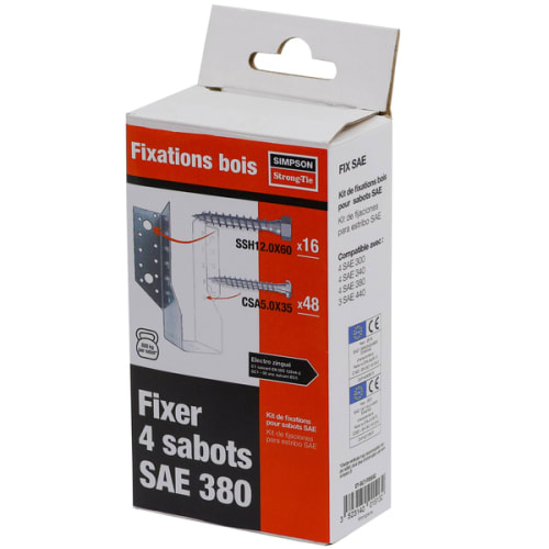 Kit vis bois SSH et CSA pour sabots SAE photo du produit image_1 L