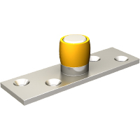Ferrures portes coulissantes accordéon jusqu'à 75 kg