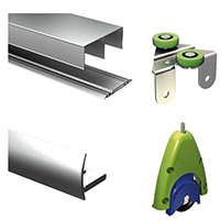 Ferrures pour portes de placards coulissants