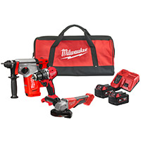 Packs 2 à 3 machines MILWAUKEE
