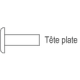 Tête plate