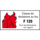 Classe de résistance au feu F 120