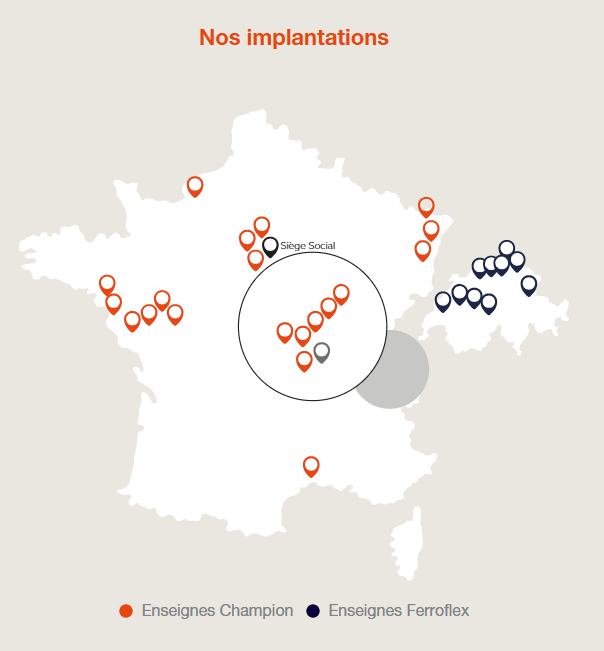 Retrouvez nos magasins partout en France