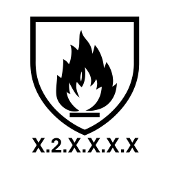 Pictogramme norme EN407 - protection chaleur et feu