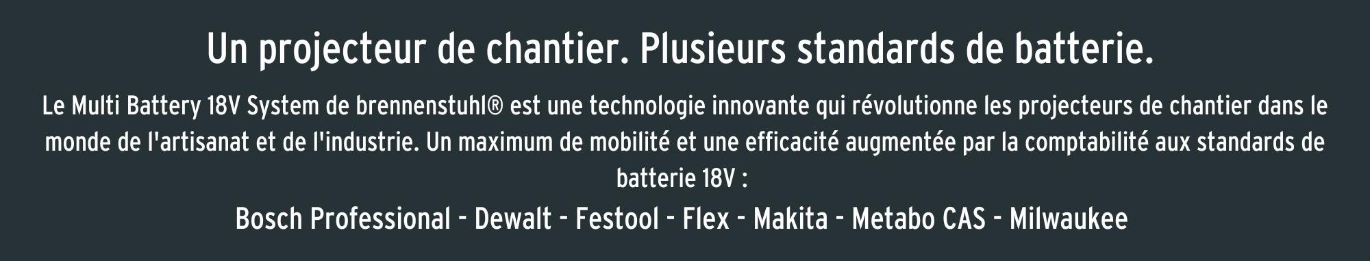 explique mutli batterie