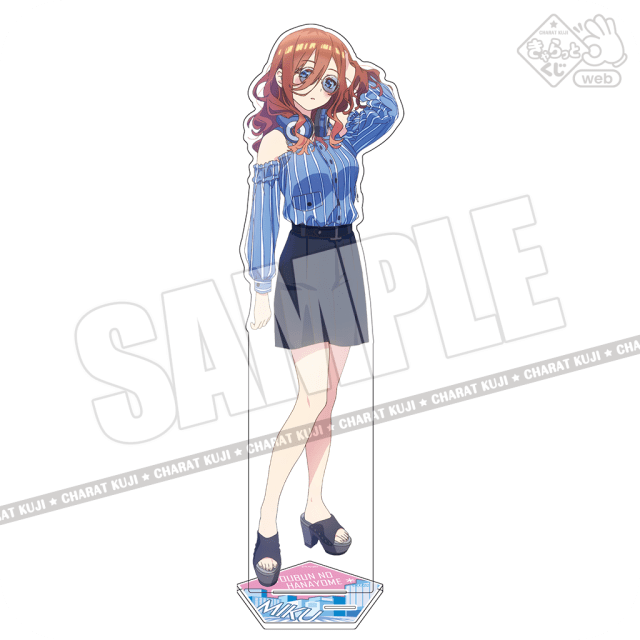 きゃらっとくじ 五等分の花嫁 特大アクリルスタンド 二乃 三玖 ラスト賞 四葉 きゃらっとくじ 五等分の花嫁 特大アクリルスタンド 二乃 三玖