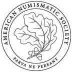 Logo for "AMERICAN NUMISMATIC SOCIETY"