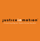 Logo for "JUSTICE IN MOTION INC"