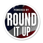 Logo for "ROUND IT UP AMERICA INC"