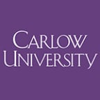 Logo for "CARLOW UNIVERSITY"