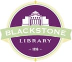 Logo for "JAMES BLACKSTONE MEMORIAL LIBRARY ASSOC"