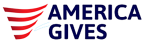 Logo for "AMERICA GIVES INC"