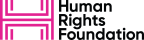 Logo for "HUMAN RIGHTS FOUNDATION INC"